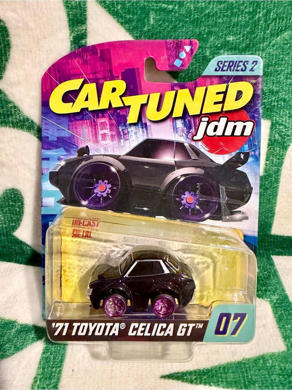 Car Tuned 71 Toyota Celica GT Black #07 JDM Series 2 1/64 Cartuned Diecast NEW